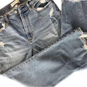 Abercrombie & Fitch The Ankle Straight Ultra High Rise Curve Love